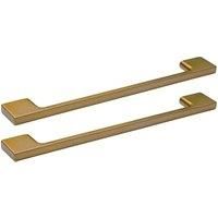 Abacus Concept Brushed Brass Bathroom Furniture Handle for Freestanding Unit - Pack of 2