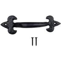 Antique Effect Black Cabinet Pull Handle - 102mm