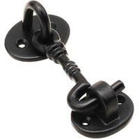 Black Antique Cabin Hook - 76mm