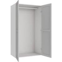 Wickes Ashland Grey Shaker Double Wardrobe with Rail - 1800 x 1000mm