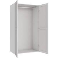 Wickes Ashland White Shaker Double Wardrobe with Rail - 1800 x 1000mm