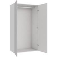 Wickes Claydon White Slab Double Wardrobe with Rail - 1800 x 1000mm