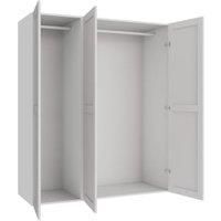 Wickes Ashland White Shaker Triple Wardrobe with Rail - 1800 x 1500mm