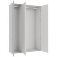 Wickes Claydon White Slab Triple Wardrobe with Rail - 2250 x 1500mm