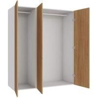 Wickes Claydon Oak Slab Triple Wardrobe with Rail 1800 x 1500mm