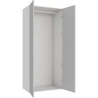 Wickes Claydon Grey Slab Double Wardrobe with Rail - 2250 x 1000mm
