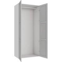 Wickes Ashland Grey Shaker Double Wardrobe with Rail - 2250 x 1000mm