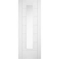 LPD Internal Laminate Linear Glazed Pre-Finished White Door - 762 x 1981mm