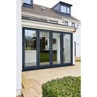 LPD Aluvu Anthracite Grey Left Hand External Bi-Fold Door Set - 3590 x 2128mm