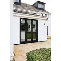 LPD Aluvu Black Left Hand External Bi-Fold Door Set - 1790 x 2128mm