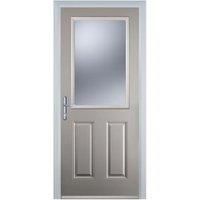 Door-Stop 2 Panel 1 Square Agate Grey Right Hand Composite Door - 840 x 2100mm