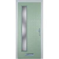 Door-Stop Cottage Long Glazed Chartwell Green Left Hand Composite Door - 920 x 2100mm