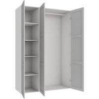 Wickes Ashland Grey Shaker Triple Wardrobe with Shelves & Rail - 2250 x 1500mm