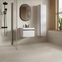 Wickes Lava Bone Matt Glazed Porcelain Wall & Floor Tile - 595 x 595mm