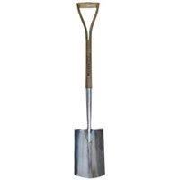 Wickes Stainless Steel Wooden Handle Digging Spade