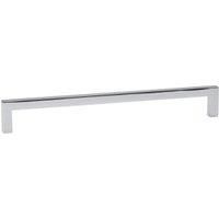 Hafele Rectangle Chrome Pull Handle for Bathrooms - 192mm