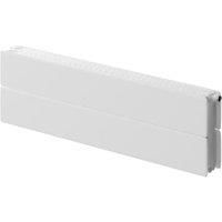 Henrad by Stelrad White Verona Lo-Line Double Panel Horizontal Designer Radiator - 296 x 800 mm