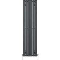 Henrad by Stelrad Grey Verona Concept Double Panel Vertical Designer Radiator - 1800 x 740 mm