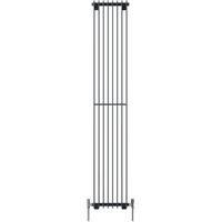 Henrad by Stelrad Grey Verona Slimline Single Panel Vertical Designer Radiator - 1800 x 520 mm