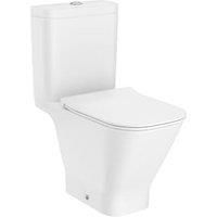 The Gap Easy Clean Close Coupled Open Back Toilet Pan, Cistern & Soft Close Seat