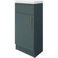 Wickes Haven Kombu Green Freestanding Vanity Unit & Haven Basin - 840 x 400mm