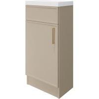 Wickes Haven Macadamia Freestanding Vanity Unit & Haven Basin - 840 x 400mm