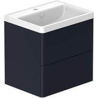 Nexa By VADO Veva Midnight Blue Wall Hung Vanity Unit & Mineral Cast Basin - 600mm