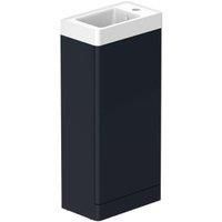 Nexa By VADO Veva Midnight Blue Freestanding Cloakroom Vanity Unit & Right Hand Mineral Cast Basin - 400mm