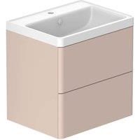 Nexa By VADO Veva Sunset Pink Wall Hung Vanity Unit & Mineral Cast Basin - 600mm