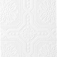 Superfresco Paintable Buckingham White Wallpaper Sample