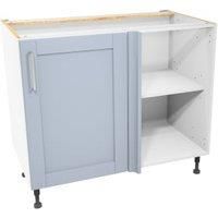 Wickes Ohio Hazy Blue Shaker Corner Base Unit - 1000mm