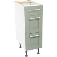 Wickes Ohio Reed Green Shaker Drawer Unit - 300mm