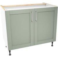 Wickes Ohio Reed Green Shaker Base Unit - 1000mm