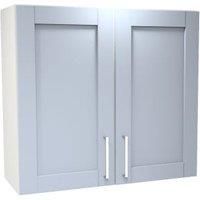 Wickes Ohio Hazy Blue Shaker Wall Unit - 800mm