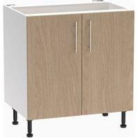 Wickes Orlando Scandi Oak Shaker Base Unit - 800mm