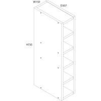 Wickes Ohio Forest Green 150mm Wine Rack