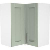 Wickes Ohio Reed Green L-Shape Corner Wall Unit - 625mm