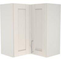 Wickes Ohio Porcelain L-Shape Corner Wall Unit - 625mm