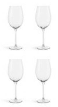 Habitat Portofino Set of 4 Wine Glasses