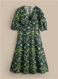 EVERBELLE Printed Poplin Midi Summer Dress 10