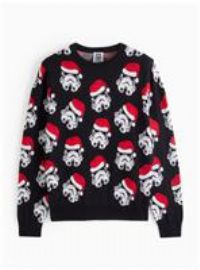 Storm Trooper Printed Christmas Jumper XXXXL