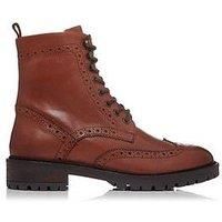 Dune Ladies PURELY Brogue Detail Ankle Boots