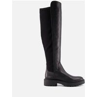 Dune Ladies Women/'s TELLA Chunky Leather Knee-High Boots Size UK 3 Black Flat Heel Knee High Boots