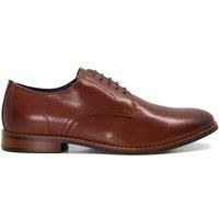 Dune Mens WF SUFFOLKS Wide Fit Leather Derby Shoes Size UK 7 Tan Flat Heel Wide Fit