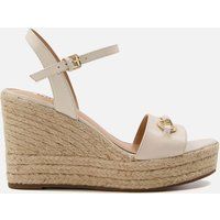 Dune London Leather Kai Snaffle Wedge - Ecru Leather