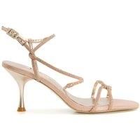 Dune Ladies Women/'s MAJESTYS Sparkle Strappy Sandals Size UK 4 Gold Stiletto Heel Heeled Sandals