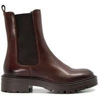 Dune London Picture Cleated Chelsea Boot - Brown