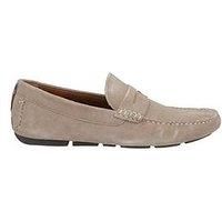 Dune Mens BRADLAY Suede Driver Size UK 9 Flat Heel Suede Moccasins Sand