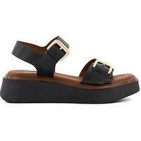 Dune Women's Loells Leather Flatform Sandals - UK 3