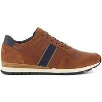 Dune London Men's 'Treck' Leather Trainers in Brown | Size: 11